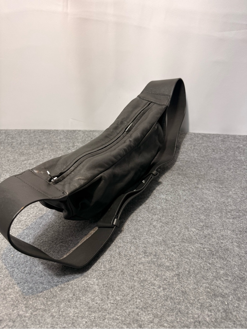 COS Black Leather Crescent Sling Crossbody Shoulder Bag - Picture 13 of 14